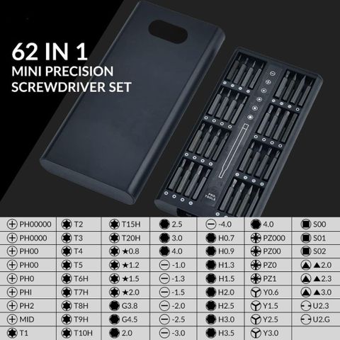 Aliens 62 In 1 Mini Precision Screwdriver Set with Magnetic Head