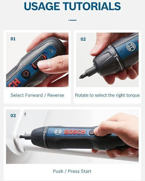 BOSCH GO Professional Cordless Screwdriver Kit 33 piece Bit