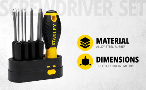 スタンリー セット STANLEY NA Combination Screwdriver Set Price in India - Buy