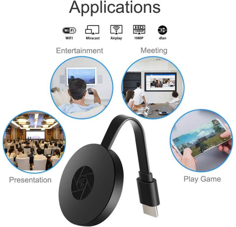 MARS Chromecast WiFi Wireless Display Dongle Miracast, Screen Mirroring  Wi-Fi Adaptor Media Streaming Device