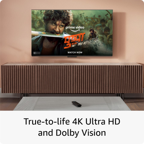 Firetv Stick 4K streaming device, supports Wi-Fi 6, HDR10+ Media