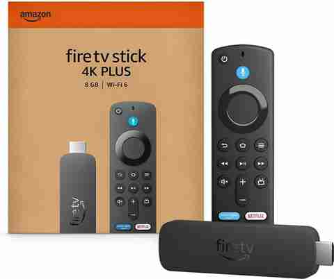 Firetv Stick 4K Plus, smart voice search with Alexa+, Cinematic 4K