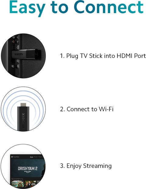 Mi Android TV Stick 4K with Dolby Vision and Dolby Atmos Media ...