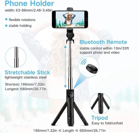 Infinite Digital Bluetooth Selfie Stick