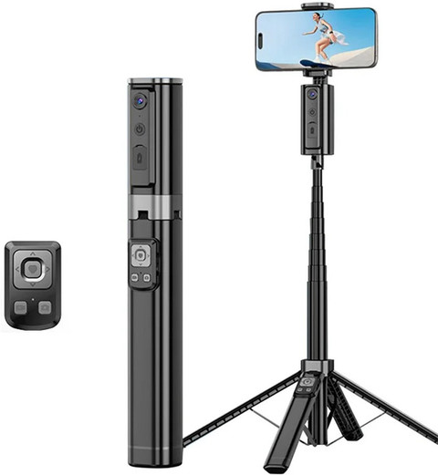 RETRACK CL18 Long AI Auto-Face Follow Tripod with Face/Body Tripod  Smart Four-Legged Floor Stand 360° Rotation No App Needed, Motion Sensor 