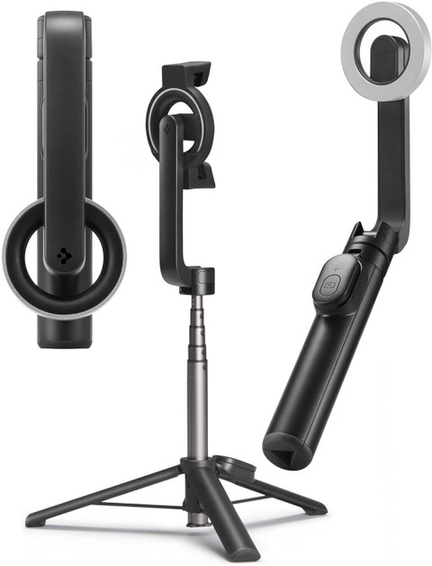 Spigen Light Weight Tripod compatible with Magsafe Mobile Covers Wireless  Bluetooth Selfie Stick