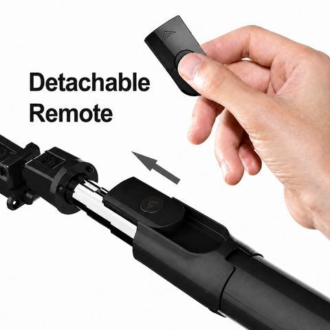 TheLazuliStore R1 Selfie Stick with Tripod for Travel, Vlogging & Mobile Photography Bluetooth Selfie Stick (Black, Remote Included) - Image 6