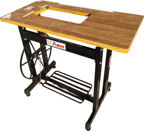 AMAR TA-1/UMBRELLA/BIG SEWING MACHINE BLACK STAND AND TEAKWOOD AMAR TA-1/UMBRELLA/BIG SEWING MACHINE BLACK STAND AND TEAKWOOD