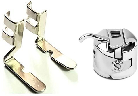 ZENITH Combo of New Zipper Foot Left & Right With 1 Bobbin Case
