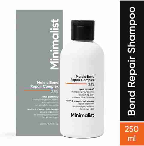 Minimalist Hair Shampoo for Dry,Damaged & Frizzy with 3.5%Maleic Bond Repair Complex (250 ml) - Image 5