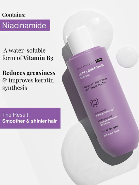 BARE ANATOMY Ultra Smoothing Shampoo Smoothens Hair For Dry - Main Image