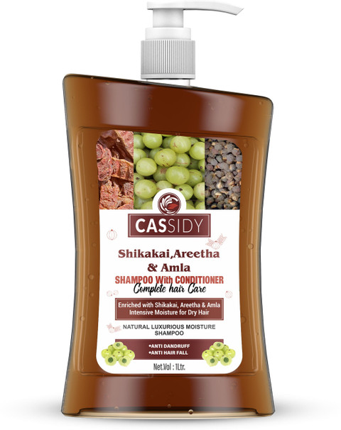 Cassidy Shikakai, Areetha and Amla Hair Shampoo with Conditioner 1