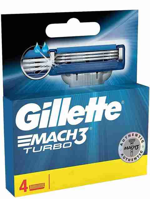 Gillette MACH3 TURBO 4'S (PACK OF 4) - Price in India, Buy