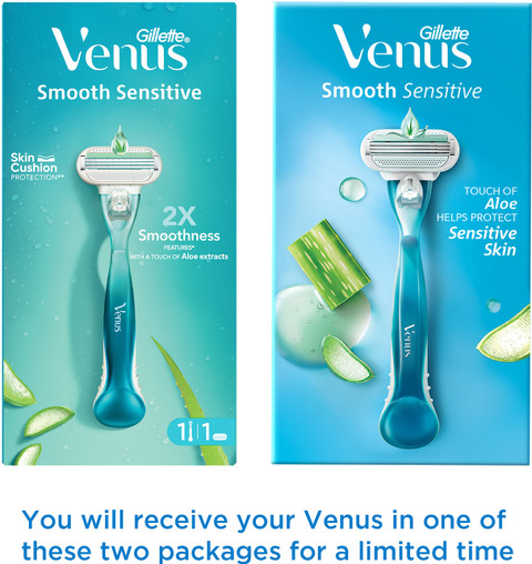 Gillette Venus Smooth Hair Removal Razor for Women with Aloe Vera, Women -  Price in India, Buy Gillette Venus Smooth Hair Removal Razor for Women with Aloe  Vera, Women Online In India,