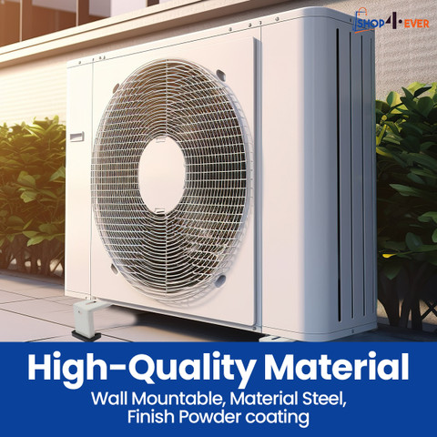 Shop4Ever Floor AC Stand, Special Coated Split Ac Outdoor Unit Stand for Up  to Ton AC x 5cm Shelf Bracket