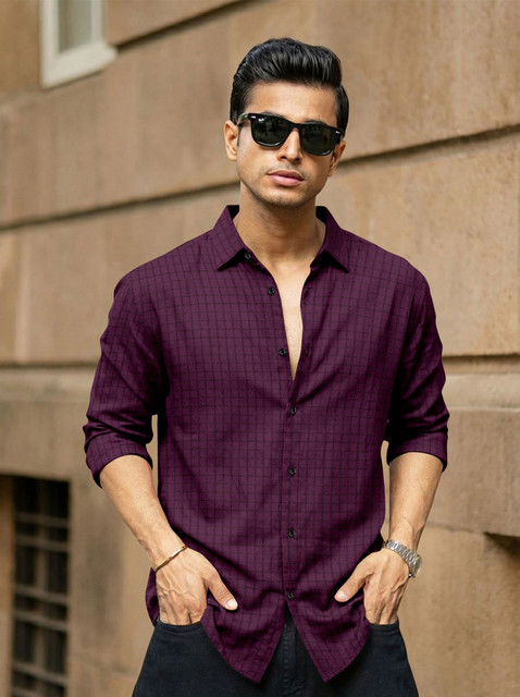sachin and babi light blue dress Cloth Factory Men Solid Casual Purple Shirt - Buy Cloth Factory Men Solid  Casual Purple Shirt Online at Best Prices in India main image 0