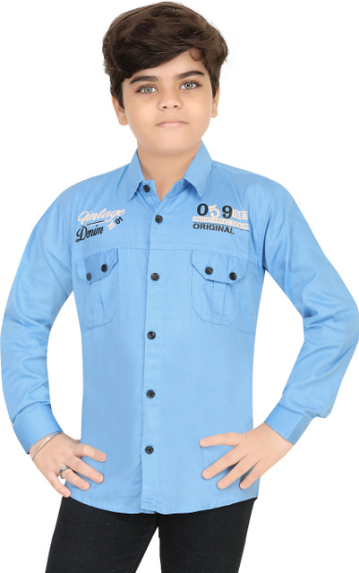 Light Blue Button Down Shirt StylerOn Boys Solid Casual Light Blue Shirt Buy StylerOn Boys