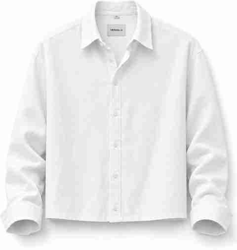MENHILLS Men Boxy Fit Solid Spread Collar Casual Shirt - Image 4