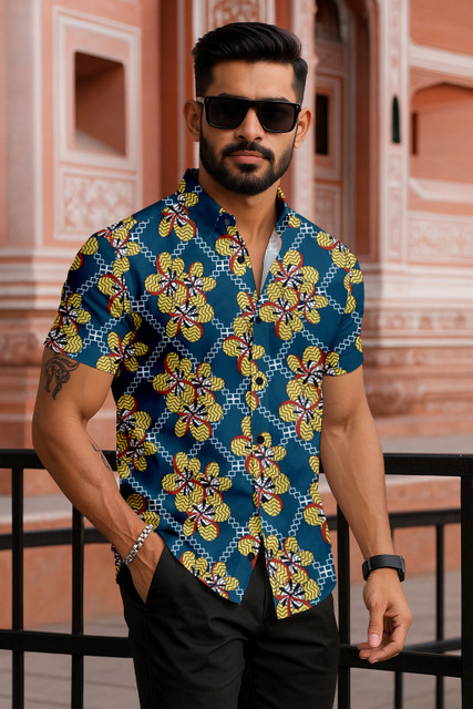 Dress Shirt Floral Print Casual Shirt UVEASISHA Mens Beach Shirt Floral Printed Casual Button Down Shirts Dress Shirt Floral Print Casual Shirt UVEASISHA Mens Beach Shirt Floral Printed Casual Button Down Shirts