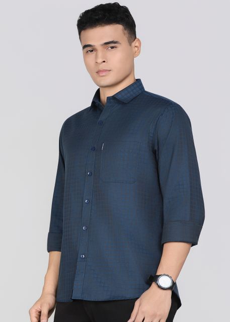 PROVOGUE Men Slim Fit Checkered Casual Shirt - Image 7