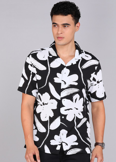 LEVI'S Men Floral Print Casual Black Shirt - Buy LEVI'S Men Floral