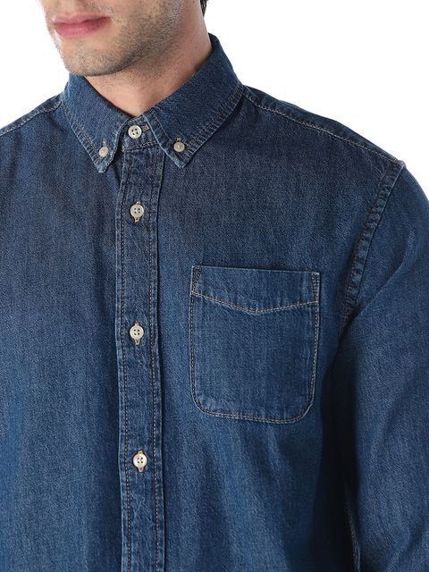JACK & JONES Men Regular Fit Solid Spread Collar Casual Shirt - Image 7