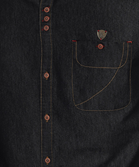 KUONS AVENUE Men Solid Casual Blue Shirt - Buy KUONS AVENUE Men