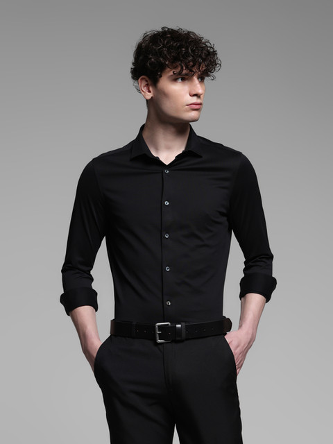 JACK & JONES Men Solid Formal Black Shirt - Buy JACK & JONES Men Solid Formal  Black Shirt Online at Best Prices in India | Flipkart.com