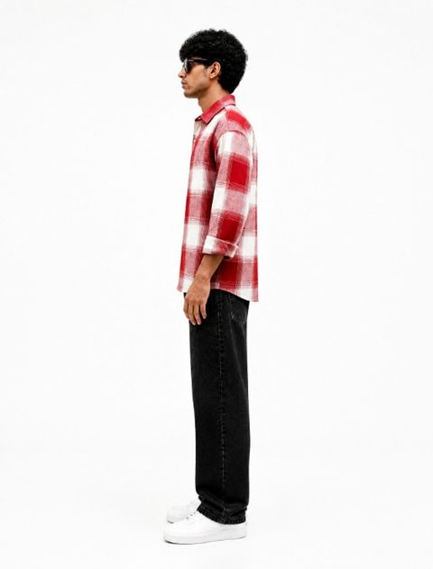 Ivory Clothing Men Boxy Fit Checkered Spread Collar Casual Shirt - Image 8