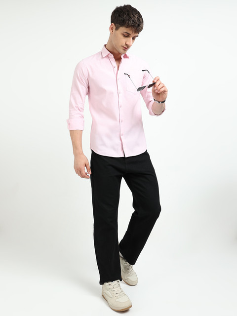 Cool Colors Men Solid Casual Pink Shirt - Buy Cool Colors Men Solid Casual Pink  Shirt Online at Best Prices in India | Flipkart.com