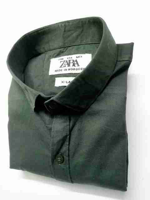 ZARA COLLECTON Men Solid Formal Green Shirt - Buy ZARA COLLECTON Men Solid  Formal Green Shirt Online at Best Prices in India | Flipkart.com