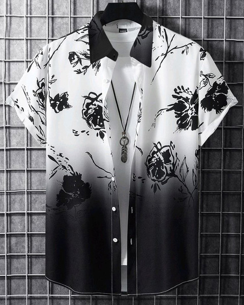 EyeBogler Men Printed Casual Black, White Shirt Buy EyeBogler