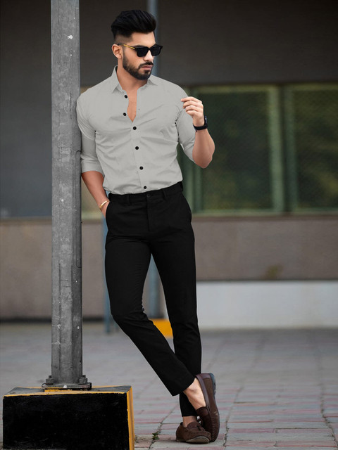 Formal Pant Shirt Colour Combination For Mens Casual Wear Black