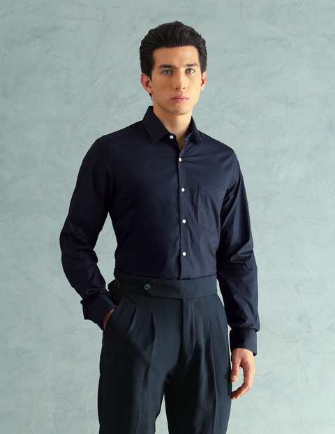 ARROW Men Solid Formal Blue Shirt - Buy ARROW Men Solid Formal Blue Shirt  Online at Best Prices in India | Flipkart.com