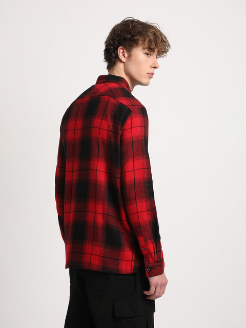 THE BEAR HOUSE Men Checkered Casual Red, Black Shirt Buy THE