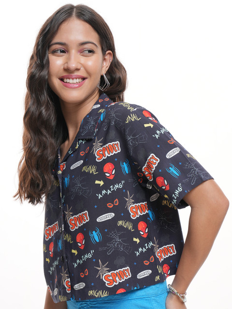 Tokyo Talkies Women Printed Casual Multicolor Shirt - Buy Tokyo