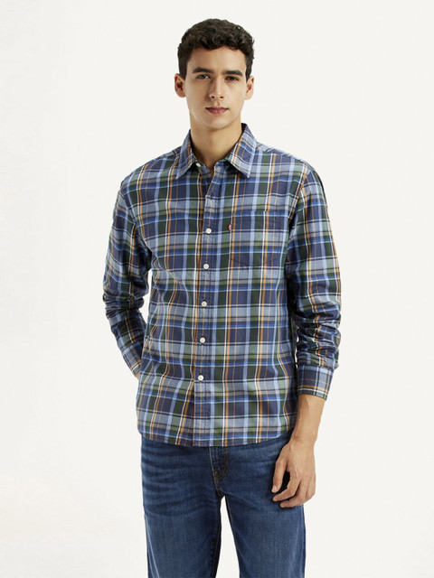 れれれ LEVI'S Men Checkered Casual Multicolor Shirt - Buy LEVI'S Men