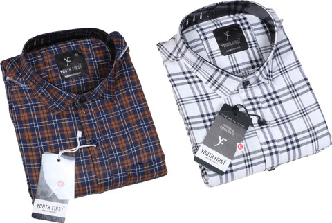 youth first Men Checkered Casual Multicolor Shirt - Buy youth first Men  Checkered Casual Multicolor Shirt Online at Best Prices in India |  Flipkart.com