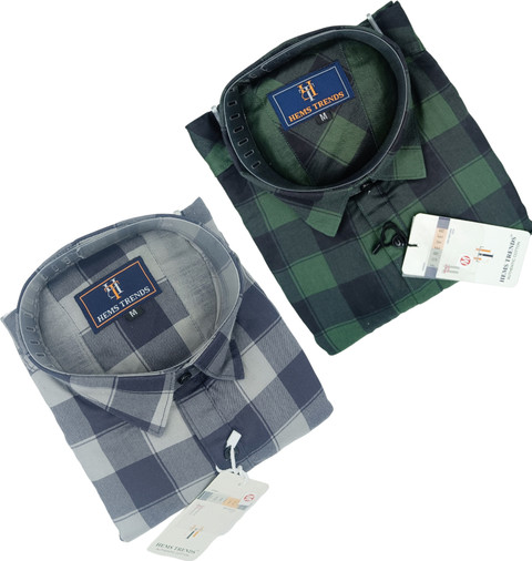 Hems Trends Men Checkered Casual Multicolor Shirt