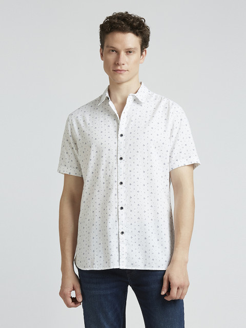 Pepe Jeans Men Polka Print Casual White Shirt Buy Pepe Jeans Men