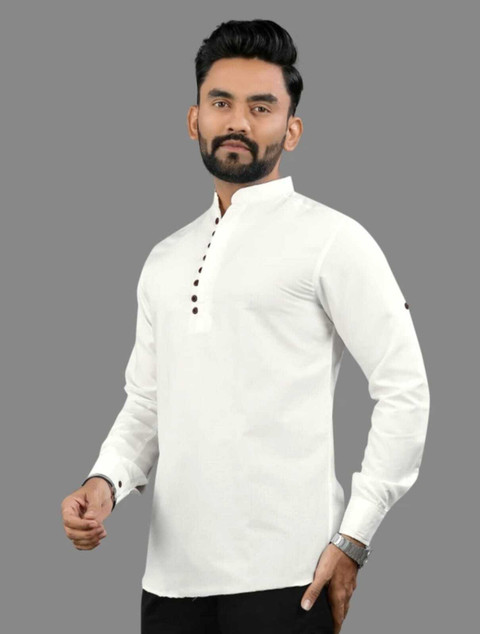 SPOQUE Men Solid Casual White Shirt - Buy SPOQUE Men Solid Casual