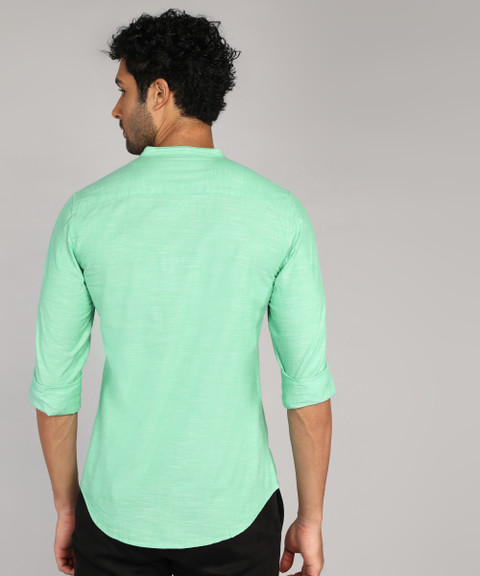 United Colors of Benetton Men Solid Casual Beige Shirt