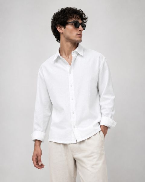 MENHILLS Men Boxy Fit Solid Spread Collar Casual Shirt - Image 7