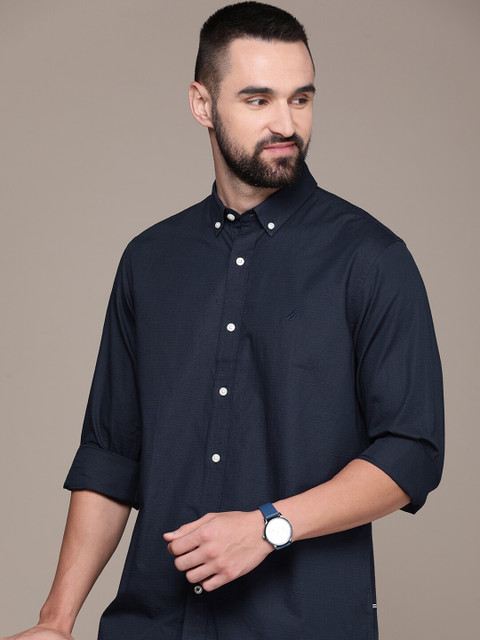NAUTICA Men Self Design Casual Beige Shirt - Buy NAUTICA Men Self Design  Casual Beige Shirt Online at Best Prices in India | Flipkart.com