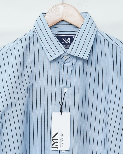 N AND J Men Regular Fit Striped Spread Collar Casual Shirt - Image 6