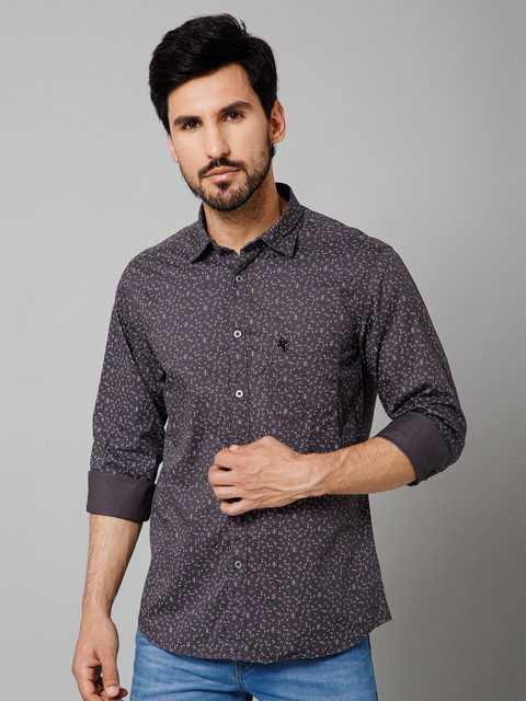 Flipkart Cantabil Shirt Price CANTABIL Men Printed Casual Grey