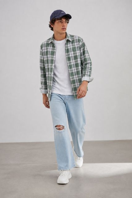 RODEIZ Men Slim Fit Checkered Casual Shirt - Image 7