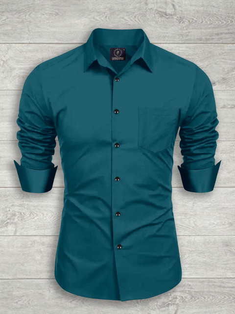 VeeraFlex Men Solid Casual Dark Green Shirt - Buy VeeraFlex Men Solid  Casual Dark Green Shirt Online at Best Prices in India | Flipkart.com