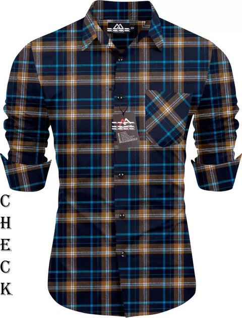 Vishuket Fashion Men Checkered Casual Multicolor Shirt Buy