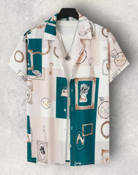 fitoda fashion Men Printed Casual Multicolor Shirt Buy fitoda